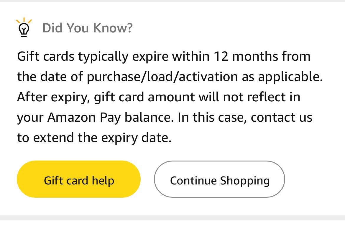 Of late, few complaints raised by amazon gift card users have been brought to my attention. It is indeed concerning to realise that the expired gift card balance of amazon users would be lost into dormant accounts. Even my office experienced this issue of lost balances from