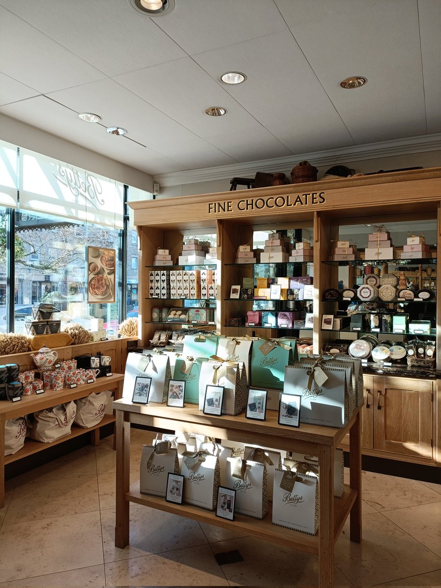 Tiffywren's tweet image. No trip to Yorkshire is complete without a visit to Betty's Tearooms, had a fabulous breakfast in Ilkley with my sister &amp;amp; BIL, then bought some treats to take home.
@Bettys #fatrascal #Yorkshire