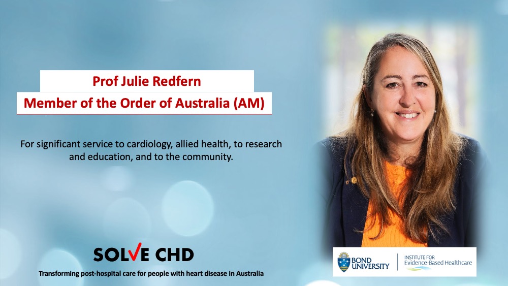 ❤️SOLVECHD❤️ (@solvechd) on Twitter photo 🎉 Excited to announce that #SOLVECHD PI <a href="/JRedHeart/">Julie Redfern AM ♡</a> has been awarded the Member of the Order of Australia (AM)! 🏅This prestigious honour recognises Australians who have demonstrated outstanding service or exceptional achievement. Julie's significant service and contribution 🎉 Excited to announce that #SOLVECHD PI <a href="/JRedHeart/">Julie Redfern AM ♡</a> has been awarded the Member of the Order of Australia (AM)! 🏅This prestigious honour recognises Australians who have demonstrated outstanding service or exceptional achievement. Julie's significant service and contribution