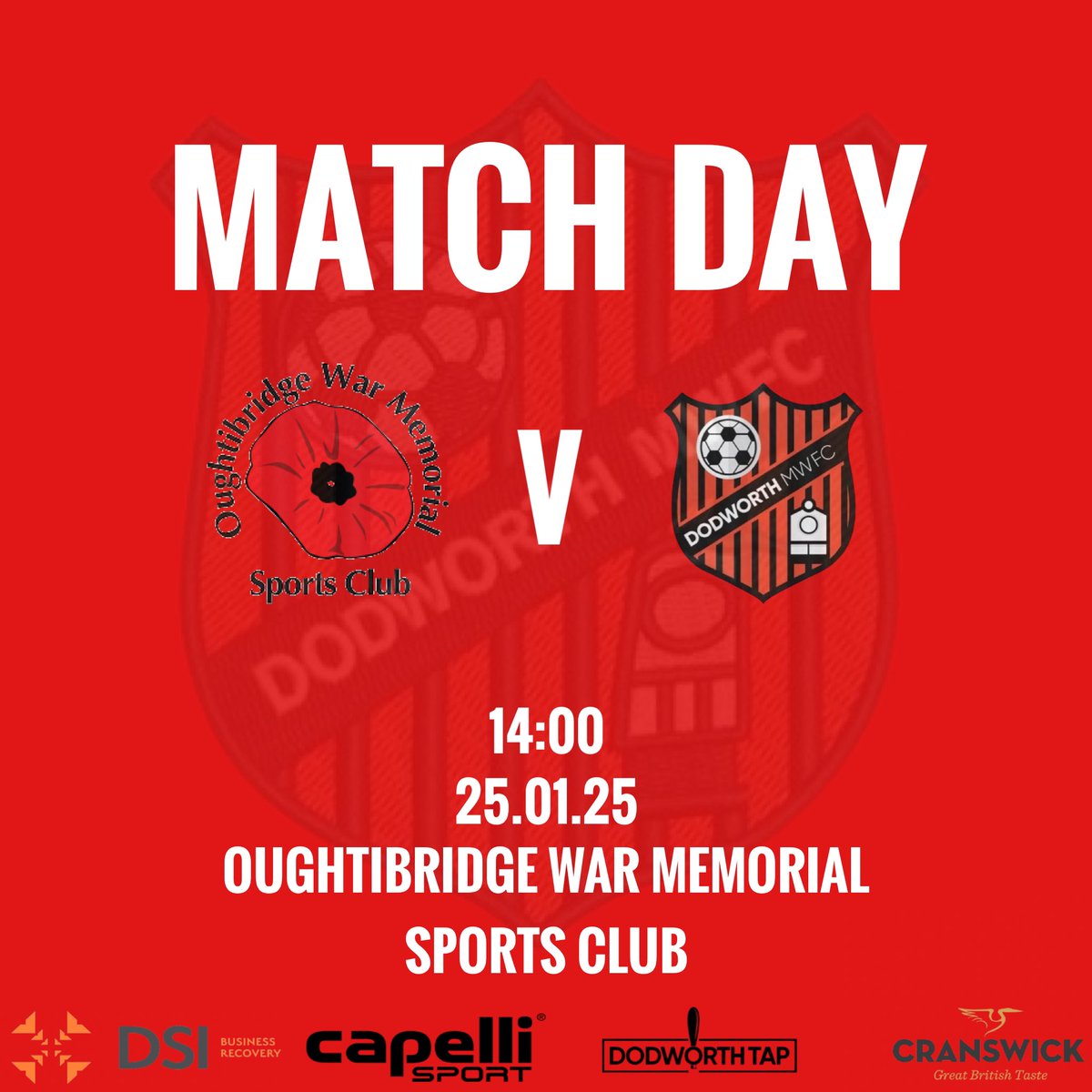 Dodworth Miners Welfare FC (@dmwfc) on Twitter photo π ππ§ππ πππ¬
After what feels like a lifetime ago we are finally back in action this afternoon as we travel to Outibridge!
π Outibridge WMFC
π Saturday 25th January
β° 14:00 KO
π War Memorial Ground
π SHCFA Premier League
#DMWFC | <a href="/SHCFA/">Sheffield FA β½οΈ</a> π ππ§ππ πππ¬
After what feels like a lifetime ago we are finally back in action this afternoon as we travel to Outibridge!
π Outibridge WMFC
π Saturday 25th January
β° 14:00 KO
π War Memorial Ground
π SHCFA Premier League
#DMWFC | <a href="/SHCFA/">Sheffield FA β½οΈ</a>