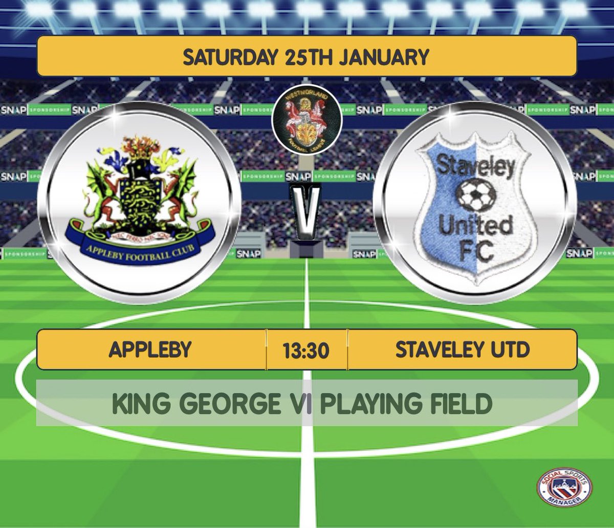 Staveley United FC (@staveleyunited) on Twitter photo GAME DAY!
Our first fixture in 6 weeks and itβs not going to be an easy one as we travel to table toppers <a href="/ApplebyAFC/">Appleby AFC</a> in the QF of the senior cup.
Itβs going to be a tough one but we will be looking to cause a huge upset!
#SUFC GAME DAY!
Our first fixture in 6 weeks and itβs not going to be an easy one as we travel to table toppers <a href="/ApplebyAFC/">Appleby AFC</a> in the QF of the senior cup.
Itβs going to be a tough one but we will be looking to cause a huge upset!
#SUFC