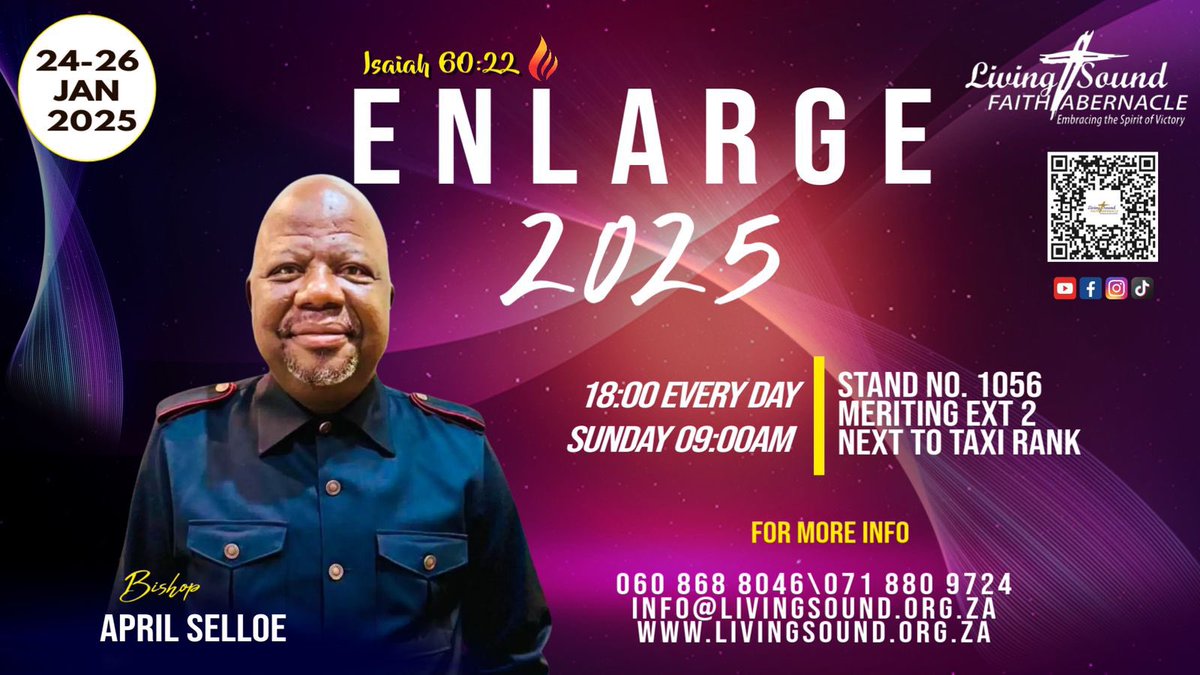 TebsDavid's tweet image. TONIGHT, we are in Rustenberg  at the Living-Sound Faith Tabernacle📍

Service begins at 6️⃣pm

#tebsdavid #oncemore #gospel