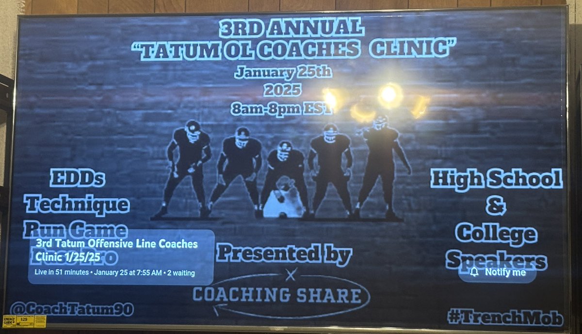 𝙲𝚘𝚊𝚌𝚑 𝙸𝚊𝚗 𝚃𝚊𝚝𝚞𝚖 🏈 tweet media