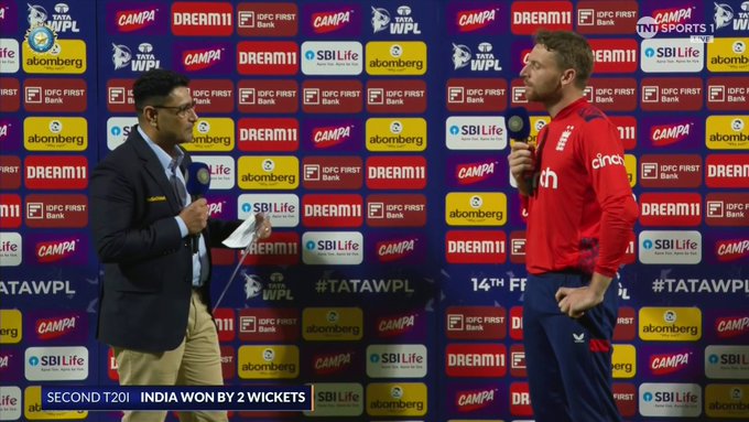 🗣️ Jos Buttler is “really happy with the performance”, despite losing in Chennai. 📹 Credits: Twitter/cricketontnt