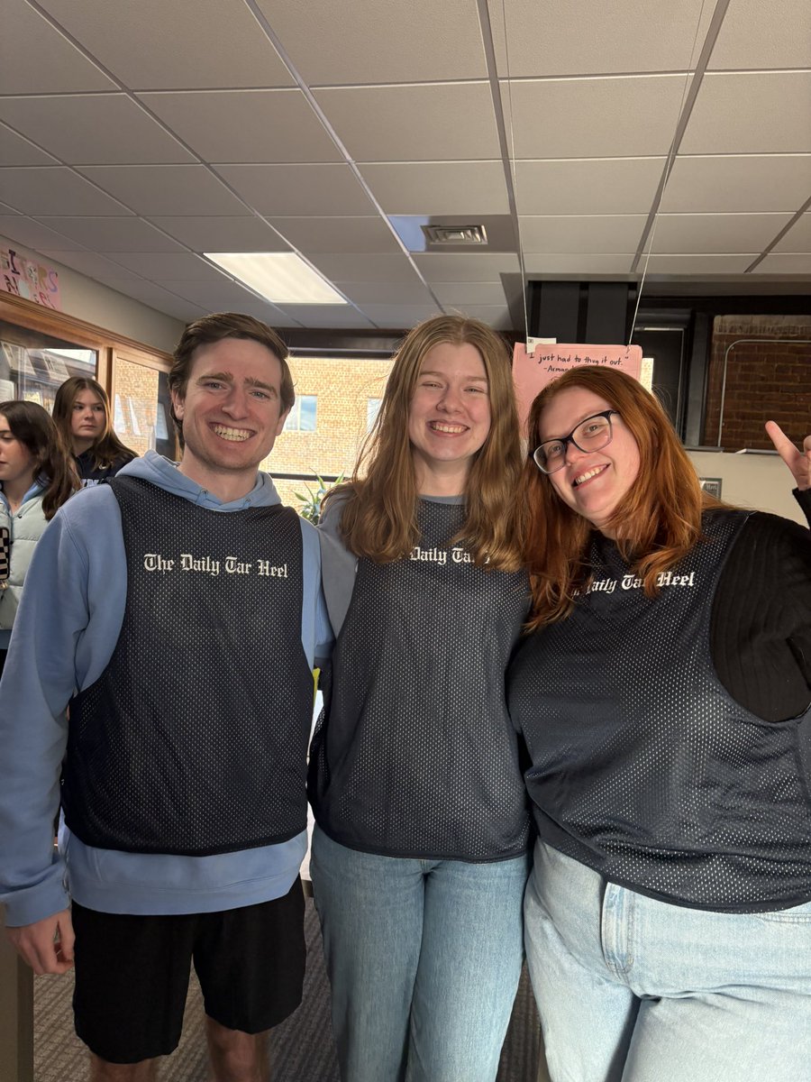 Caroline Wills (@carolinewills03) on Twitter photo Happy to report that our <a href="/dthsports/">DTH Sports</a>/ <a href="/dailytarheel/">The Daily Tar Heel</a> team defeated the Duke Chronicle last night in our annual pickup basketball game.
After losing the first game, we took it all the way to a tie-breaking third game to win it. Nothing but buckets. Happy to report that our <a href="/dthsports/">DTH Sports</a>/ <a href="/dailytarheel/">The Daily Tar Heel</a> team defeated the Duke Chronicle last night in our annual pickup basketball game.
After losing the first game, we took it all the way to a tie-breaking third game to win it. Nothing but buckets.