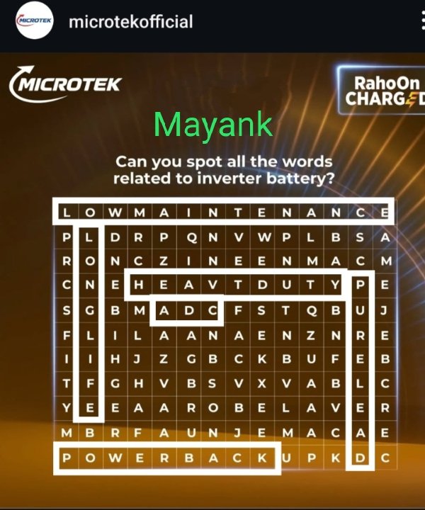 Mayankgg's tweet photo. @MicrotekOfcl 1. POWER BACKUP
2. ADC
3. LOW MAINTENANCE 
4. HEAVY DUTY 
5. PURE LEAD 
6. LONG LIFE 
🇮🇳🇮🇳🇮🇳🇮🇳🇮🇳🇮🇳🇮🇳🇮🇳
#RahoOnFullOn #Microtek #Contest #InverterBattery #AmazonVouchers
@MicrotekOfcl

JOIN HERE FRIENDS FOR AMAZING CONTEST 🙍‍♀️👏 
@bhaveshluckyy 
@reenag00091 
@pavansmehta https://t.co/cDQZJkjZHN