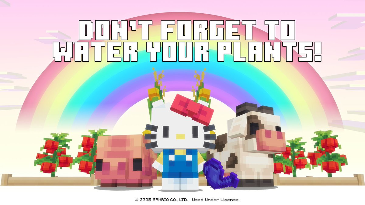 Minecraft Marketplace (@minecraftmarket) on Twitter photo Reminder in-game and IRL!🌱
Build a cozy farm, grow crops, raise animals and even upgrade your house with the new <a href="/hellokitty/">Hello Kitty</a> and Friends DLC. Get it today: aka.ms/HelloKittyandF… Reminder in-game and IRL!🌱
Build a cozy farm, grow crops, raise animals and even upgrade your house with the new <a href="/hellokitty/">Hello Kitty</a> and Friends DLC. Get it today: aka.ms/HelloKittyandF…