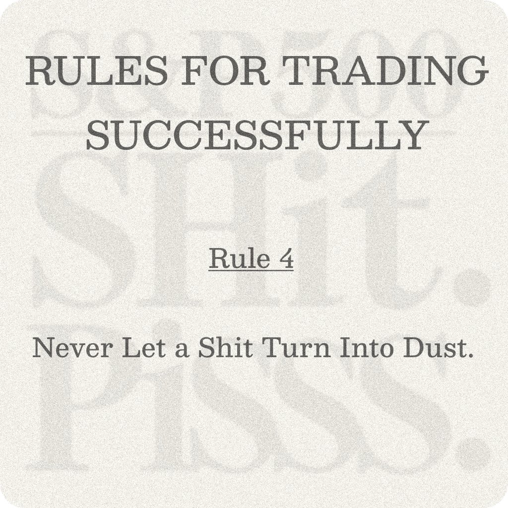 ShitPiss500's tweet photo. A well-timed shit holds its value better than gold.

But a fart? It's fleeting, like dust, and soon forgotten. 

When you're trading, focus on the assets with lasting value, not the ephemeral. https://t.co/c7jYvioJJy