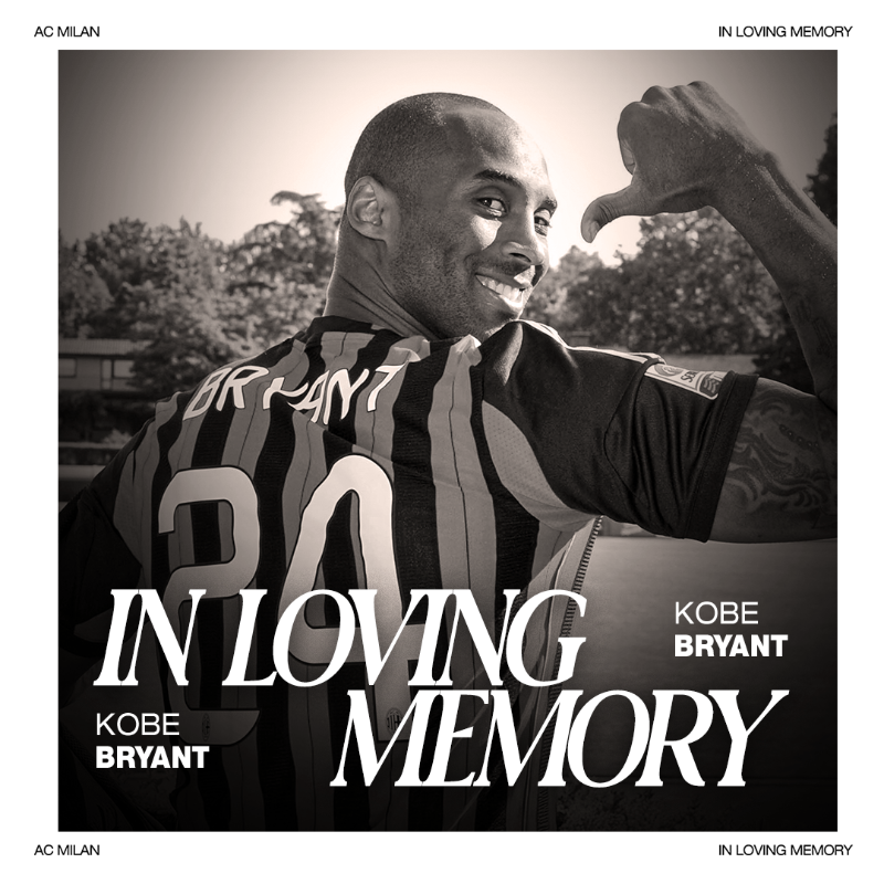 acmilan's tweet photo. Forever loved, always missed. Kobe Bryant. 🐍⚫

#SempreKobe ❤️🖤