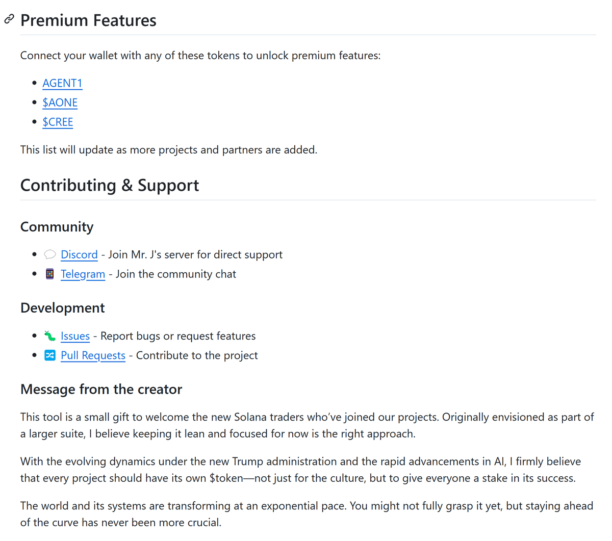 jerictan's tweet photo. An AI-powered Chrome extension to monitor trade activity on any trading website with real-time notifications and sound alerts to empower your trading experience.

github . com/badjoerichards/aitrademon

$AONE AgentsUnite

alpha version, open-source work in progress. As we step into Solana, crypto and more AI, onboarding a new family of Agents, here's a little something for those interested to test. feel free to report any issues.