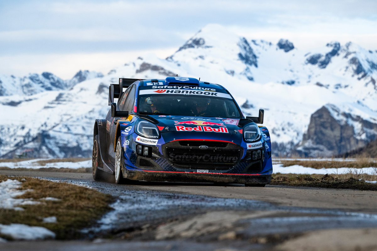 redbullmotors's tweet photo. Another long day on the road. Munster records his maiden #WRC stage win in SS10, while Ogier continues to lead #RallyeMonteCarlo 🇲🇨

🏅Sébastien Ogier
🥈 Elfyn Evans +20.3
🥉 Adrien Fourmaux +24.6
4️⃣ Ott Tänak +27.1
5️⃣ Kalle Rovanperä +55.0 https://t.co/zBLzLoFRSw