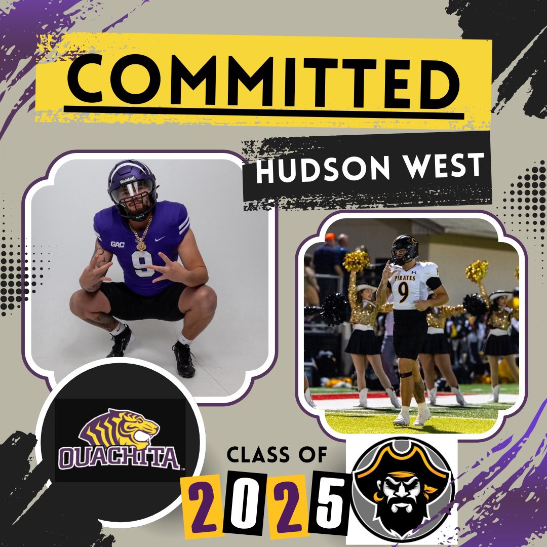 Hudson West (@hudsonwest2025) on Twitter photo Next Home found! #committed
Thank you <a href="/OuachitaFB/">Ouachita Football</a> for an amazing official visit. So excited to call this my next journey with Coach Knight and <a href="/coachbryen/">Kane Bryen</a>. #FinishEmpty #HudsonWest2025 <a href="/CrandallPirate/">Crandall Pirate Football</a> <a href="/Coach_Lewis43/">@Coach_Lewis43</a> <a href="/CoachSawyer53/">Matthew Sawyer</a> <a href="/tgunn0712/">Tommy Cullum</a> Next Home found! #committed
Thank you <a href="/OuachitaFB/">Ouachita Football</a> for an amazing official visit. So excited to call this my next journey with Coach Knight and <a href="/coachbryen/">Kane Bryen</a>. #FinishEmpty #HudsonWest2025 <a href="/CrandallPirate/">Crandall Pirate Football</a> <a href="/Coach_Lewis43/">@Coach_Lewis43</a> <a href="/CoachSawyer53/">Matthew Sawyer</a> <a href="/tgunn0712/">Tommy Cullum</a>