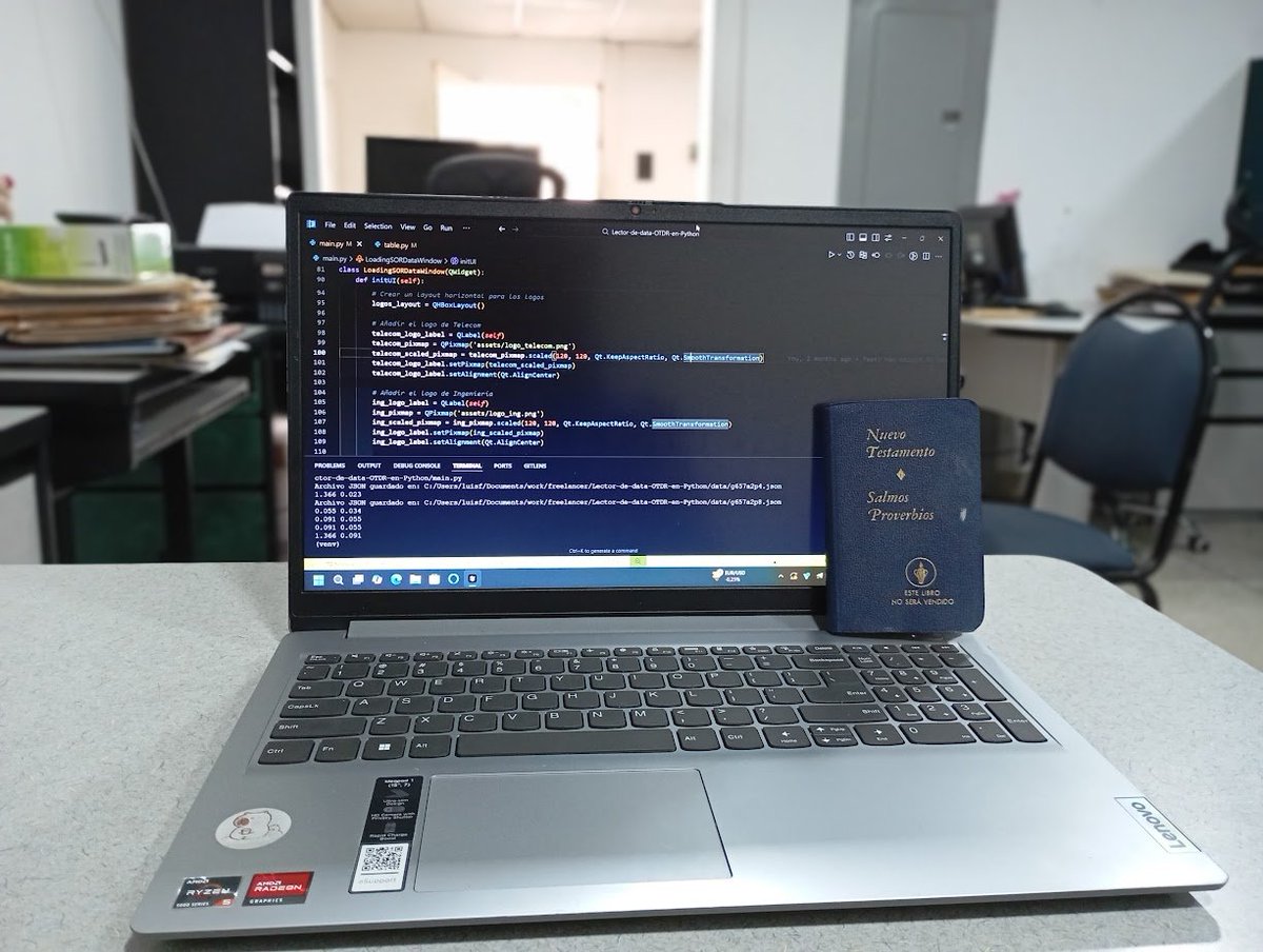 📘 En caso de que el programa no funcione, usa la biblia para depurar