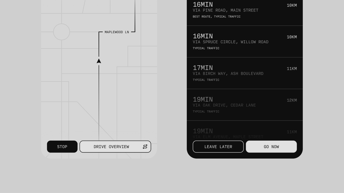 leomrky's tweet photo. minimalist navigation app https://t.co/i2bh1KHA2B
