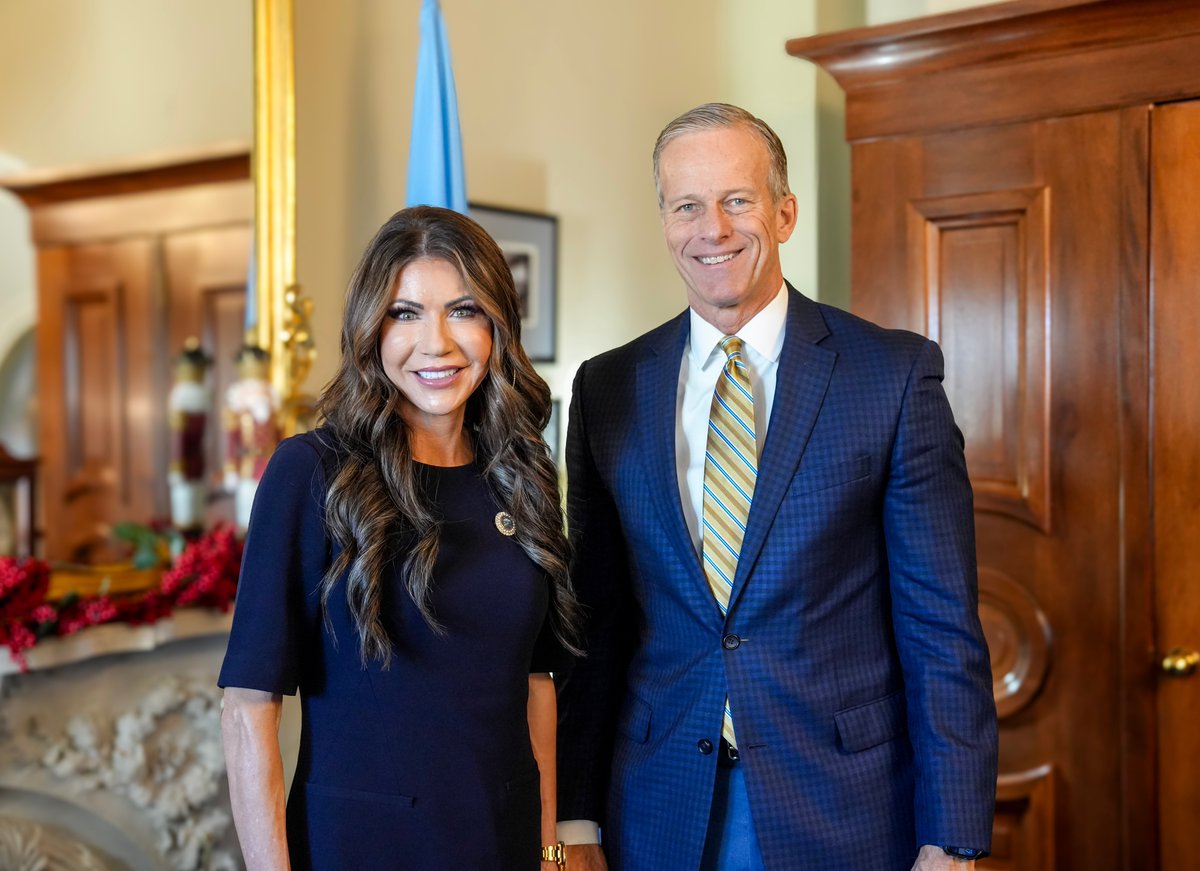 Congratulations to fellow South Dakotan <a href="/KristiNoem/">Kristi Noem</a> on being confirmed as secretary of Homeland Security. I know she’s ready to get to work for President Trump and the American people.