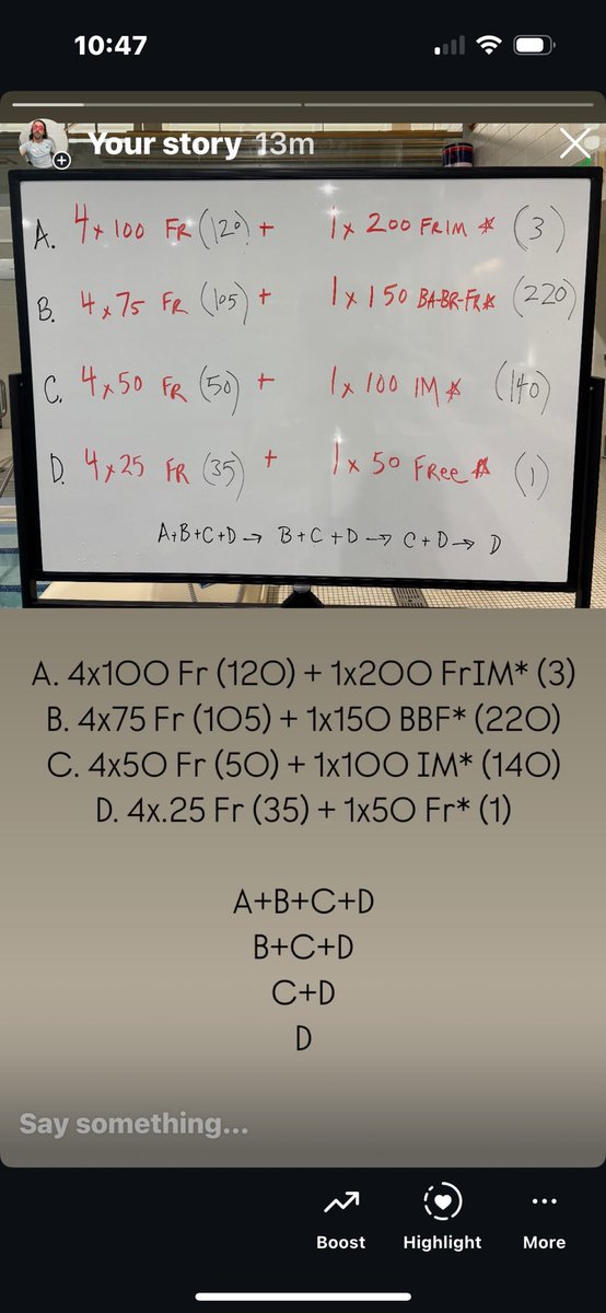 PaulYetter's tweet photo. It’s an ABCD Set #swimming https://t.co/Q3SAUks0OU