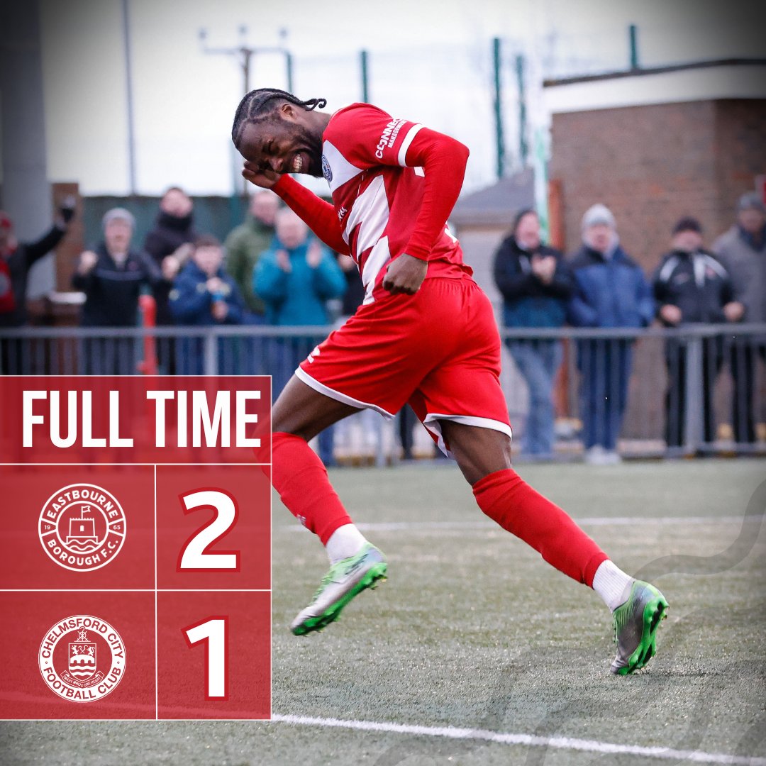 FT | It's now 🔟 unbeaten for #EBFC after a fully deserved win over Chelmsford this afternoon at The ReachTV Stadium!
