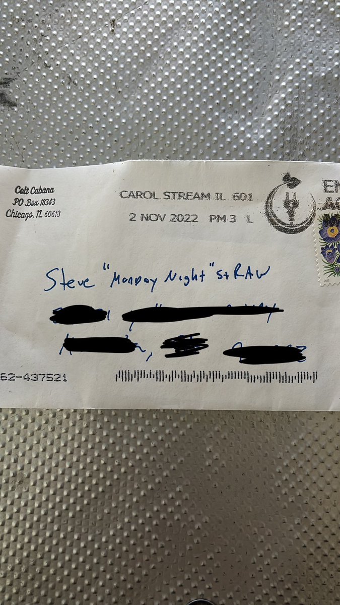 I have a bunch of envelopes with different names from <a href="/ColtCabana/">Colt Cabana🦦</a> but this is one of my favorites. #Thankssssssssssss