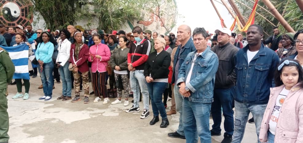 Los trabajadores de @Etecsa_Cuba DVLH presentes el acto de cierre del ejercicio  #Bastión2024 en Centro Habana 
#LaHabanaViveEnMí.