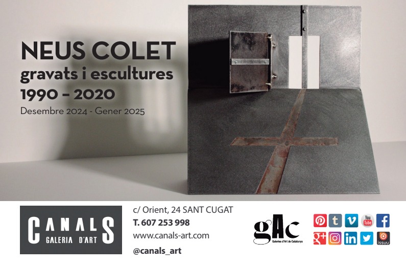 Canals_Galeria's tweet photo. #SantCugat #Catalunya #Espanya #art #artgallery #artista #galeriadart #paper #pintura #exposició #museu #historia #galeriesdecatalunya #ciutat #territori #pais #escultura #turista #comerç #rutadart #artistes #europe #galeries #AgendaArt #compraart #actualidad #culturasct #gacc https://t.co/Jsonn9EfX6