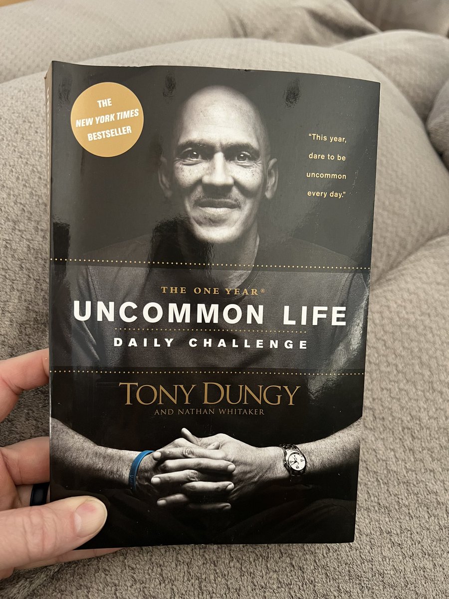 Highly recommend this daily devotional book from <a href="/TonyDungy/">Tony Dungy</a> 🙏🙏 #uncommonlife
