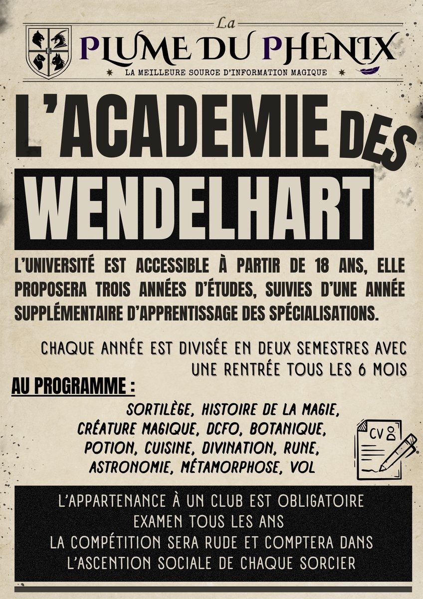 🪶 La Plume du Phoenix 🪶

Découvrez l'actualité du nouveau monde magique. 

Édition N°001 - 2040