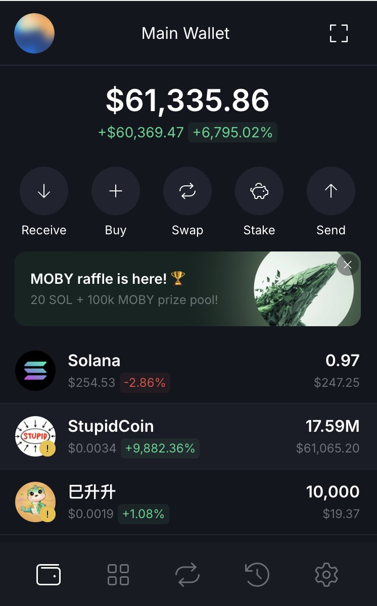 My value of the Stupid Coin I created is now worth $61K. Insane.