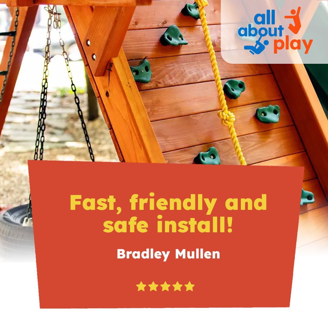 AllAboutPlay1's tweet image. Thank you, Bradley, for your awesome review! 🙌 We're so happy to hear your installation was fast, friendly, and safe—that’s exactly what we strive for every time! 💯

Play at Home. Play Together. Play Safe.

#AllAboutPlay #SafeInstallation #PlayAtHome #HappyCustomers
