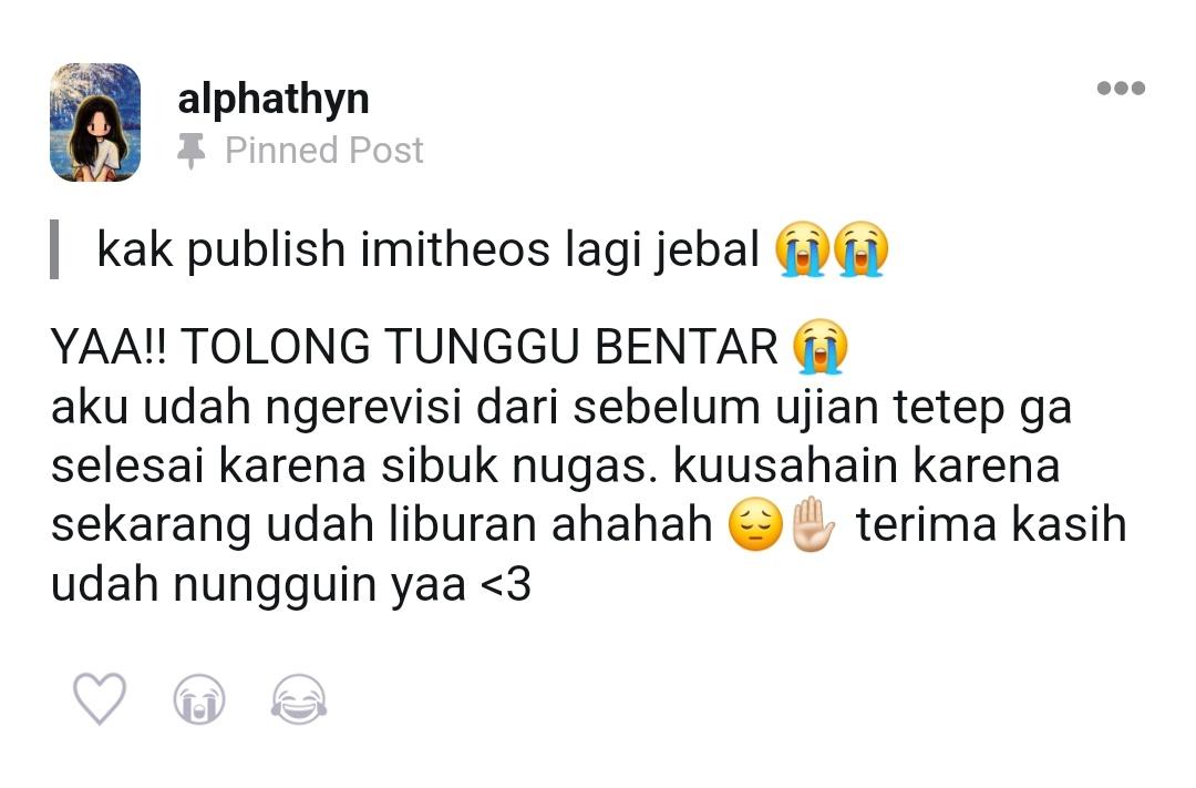 alphathyn's tweet image. abt imitheos...
(gatau cara up balesan dari tellonym ke sini karena gaptek... udah lama ga main twt ☠️)