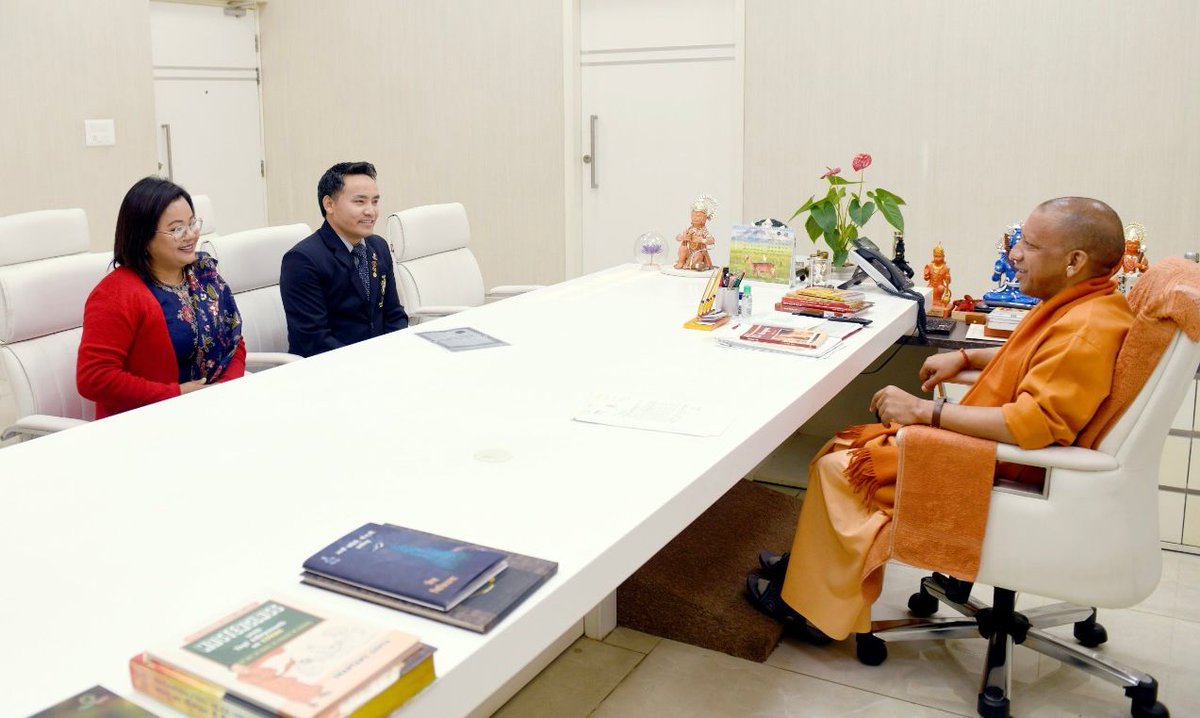 Jitu Rai (@jiturai) on Twitter photo Got an incredible honor to meet <a href="/myogiadityanath/">Yogi Adityanath</a> Yogi Adityanath ji, the Chief Minister of Uttar Pradesh! This experience was surely one to cherish. As a prominent figure in Indian politics, Yogi Adityanath ji has been instrumental in shaping the state's development and growth. Got an incredible honor to meet <a href="/myogiadityanath/">Yogi Adityanath</a> Yogi Adityanath ji, the Chief Minister of Uttar Pradesh! This experience was surely one to cherish. As a prominent figure in Indian politics, Yogi Adityanath ji has been instrumental in shaping the state's development and growth.