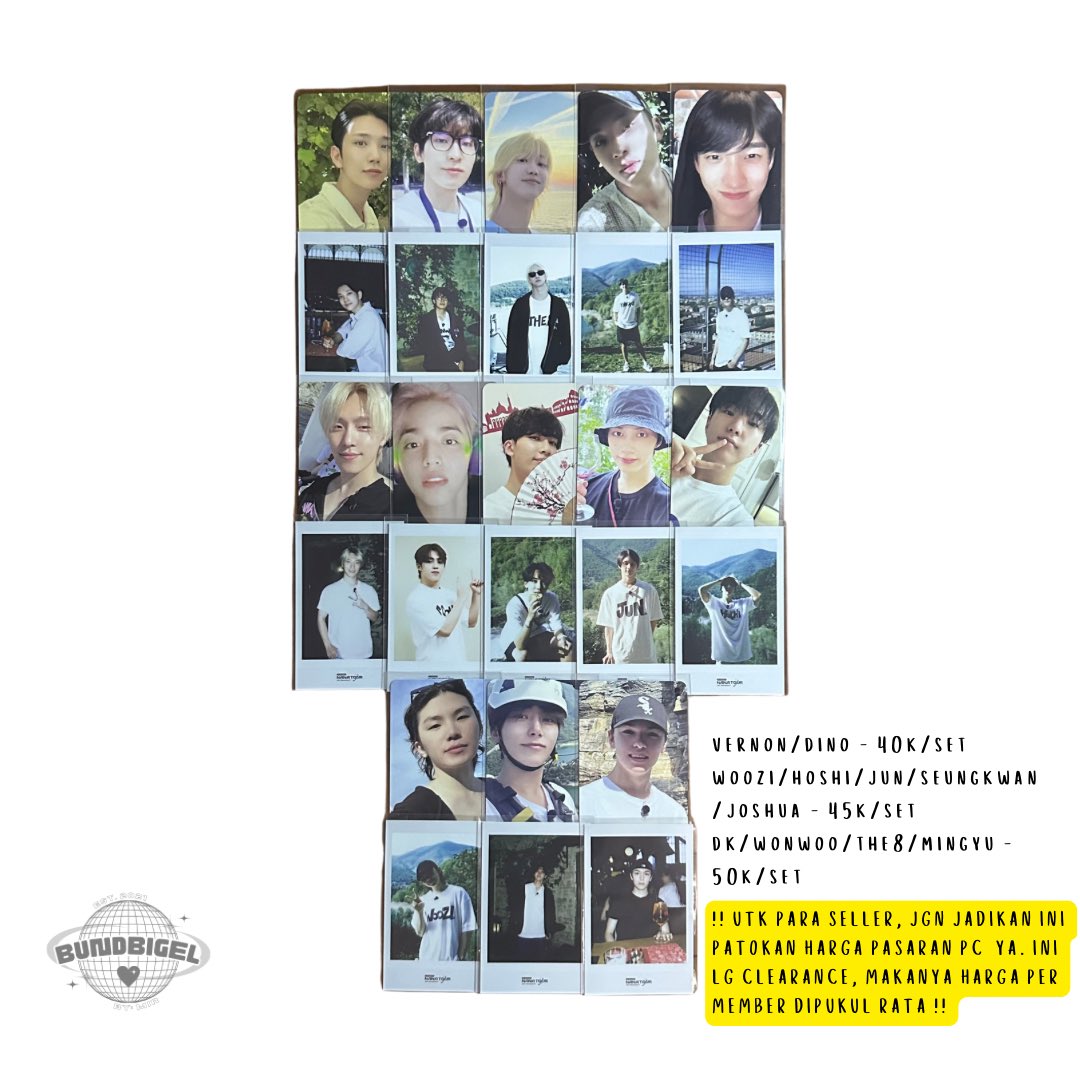 bundbigel's tweet photo. wts || want to sell

SEVENTEEN NON-ALBUM PC
♡︎ 💰on pict
♡︎ opshare 
♡︎ retweet is appreciated ♡´･ᴗ･`♡ 
♡︎ dm for condi^^

✩ t: wts wtt wtb svt mingyu joshua dk seungkwan hoshi jun jeonghan vernon dino the8 minghao scoups wonwoo woozi caratland nanatour sg ina https://t.co/MjtSzwdpzO