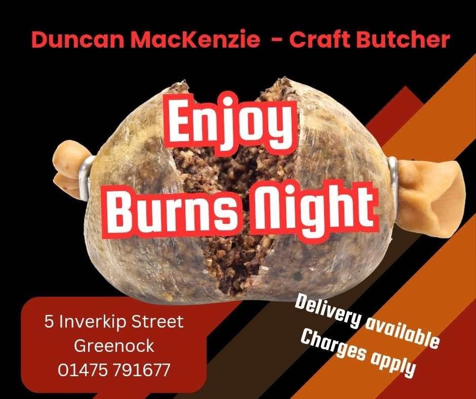 MacKenzieBtchr's tweet photo. Have a great Burns Night.

#Inverclyde #Greenock #ChooseLocal #ScotlandLovesLocal https://t.co/WshNR1MyKJ