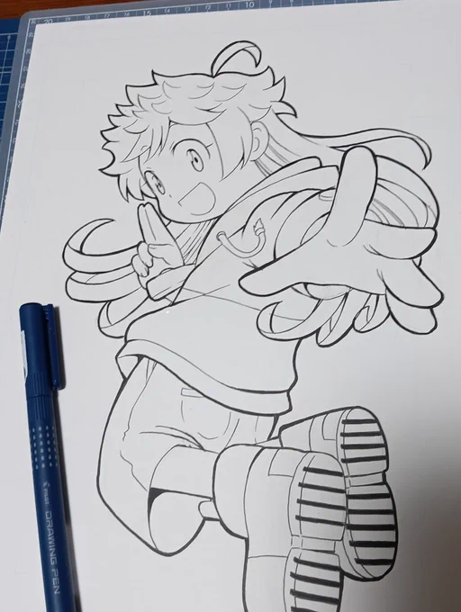 ストシブのカラーともうちょっと落書きしたらストシブ18話描き始めるのだ 
