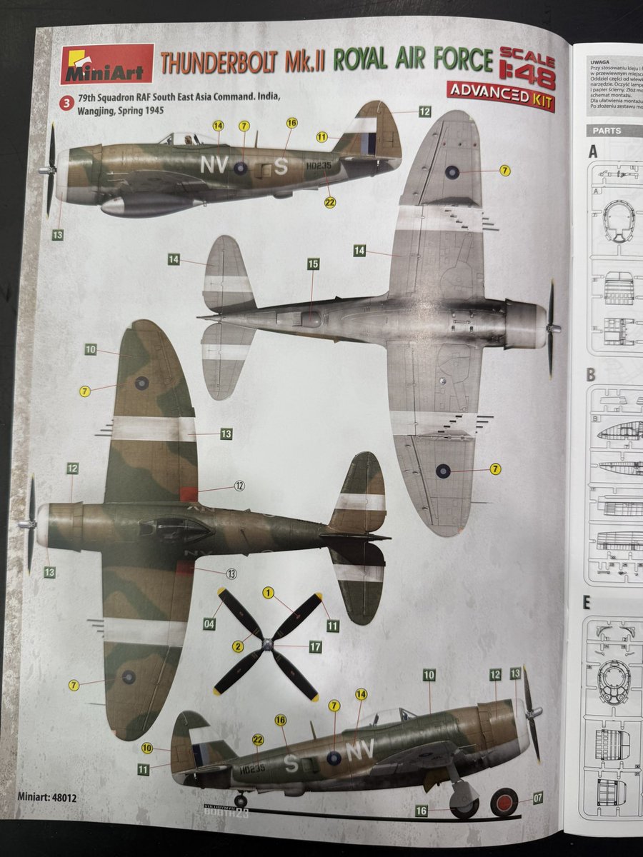 seanmh1945's tweet image. Miniart 1/48 Raf Thunderbolt Mk.II South East Asia Command
#Thunderbolt #P47 #Scalemodels #ww2 #Miniart @MiniArt_Models