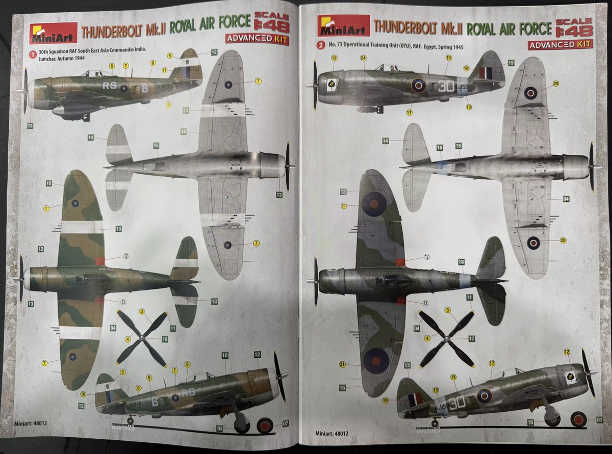 seanmh1945's tweet image. Miniart 1/48 Raf Thunderbolt Mk.II South East Asia Command
#Thunderbolt #P47 #Scalemodels #ww2 #Miniart @MiniArt_Models