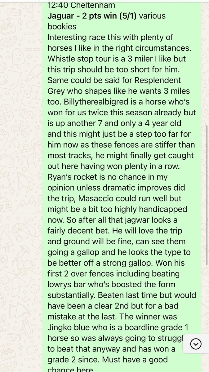 jgltips1's tweet photo. This is the sort of write up you get here @jgltips1 for members….

Called to a tee https://t.co/1dxrk0kPgr