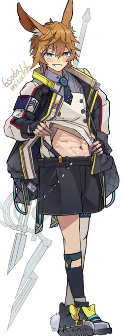 #Arknights #明日方舟 レオンハルトのお腹が見たい… 