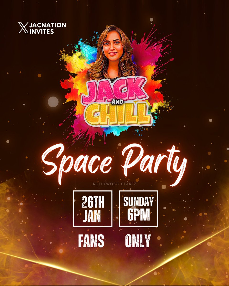 So  .... #JacNation

Fandom Space.... Specially for fans and by fans

Sunday - 6 PM

Host - <a href="/anjaliagarwal55/">🏎️ ᏗᏁᏠᏗᏝᎥ ᏗᎶᏗᏒᏇᏗᏝ</a>

Co-Hosts - <a href="/iyer_ragini/">Ragini Iyer</a> / @tis_Popeye

For Further Clarity  ..... Please contact the hosts. 

 #JacquelineLydia𓃵 .... More Love Awaits 

❤👑