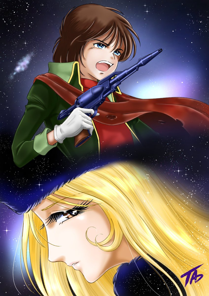 松本零士　イラスト 松本零士/銀河鉄道999 ポスター