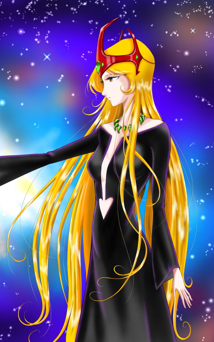 松本零士　イラスト 銀河鉄道999」のポストカードの1種。 - 松本零士がREDのために