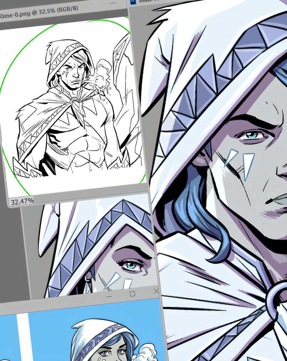 chriswahl73's tweet photo. Up close for those ice-cold stares 🧊🌬️ Rime-0 and Rime-1 sneak peek for the Metahero redesigns @metahero_pv @pixelvault_ Have a great weekend everyone! 🤘 https://t.co/igmyN8GmL8