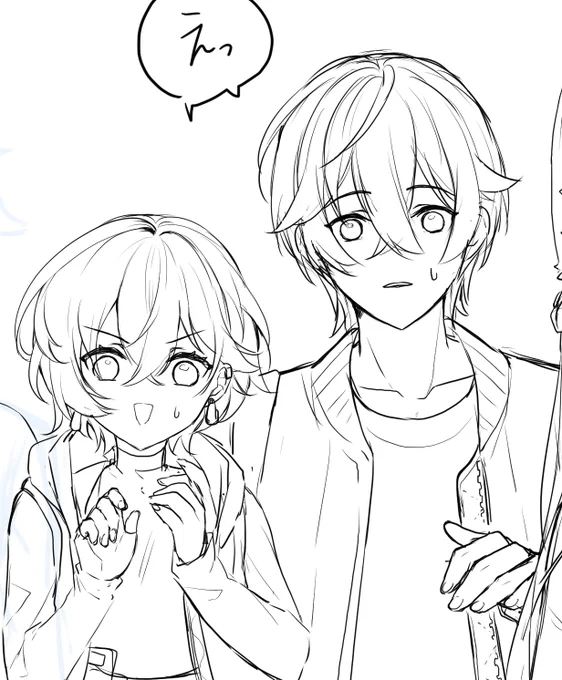 妄想の放出たのしい!
遅筆だから複数人描きたくないけど描きたいものが複数人だからしかたないよね…!!?? 