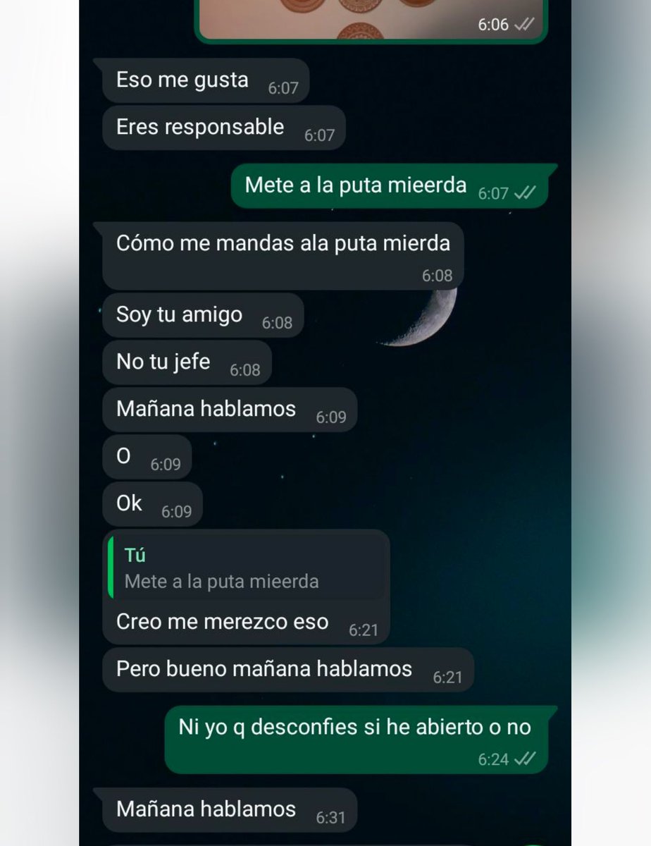 ¡Pero no desconfía eh! Hace una hora esta compi ha sido despedida.