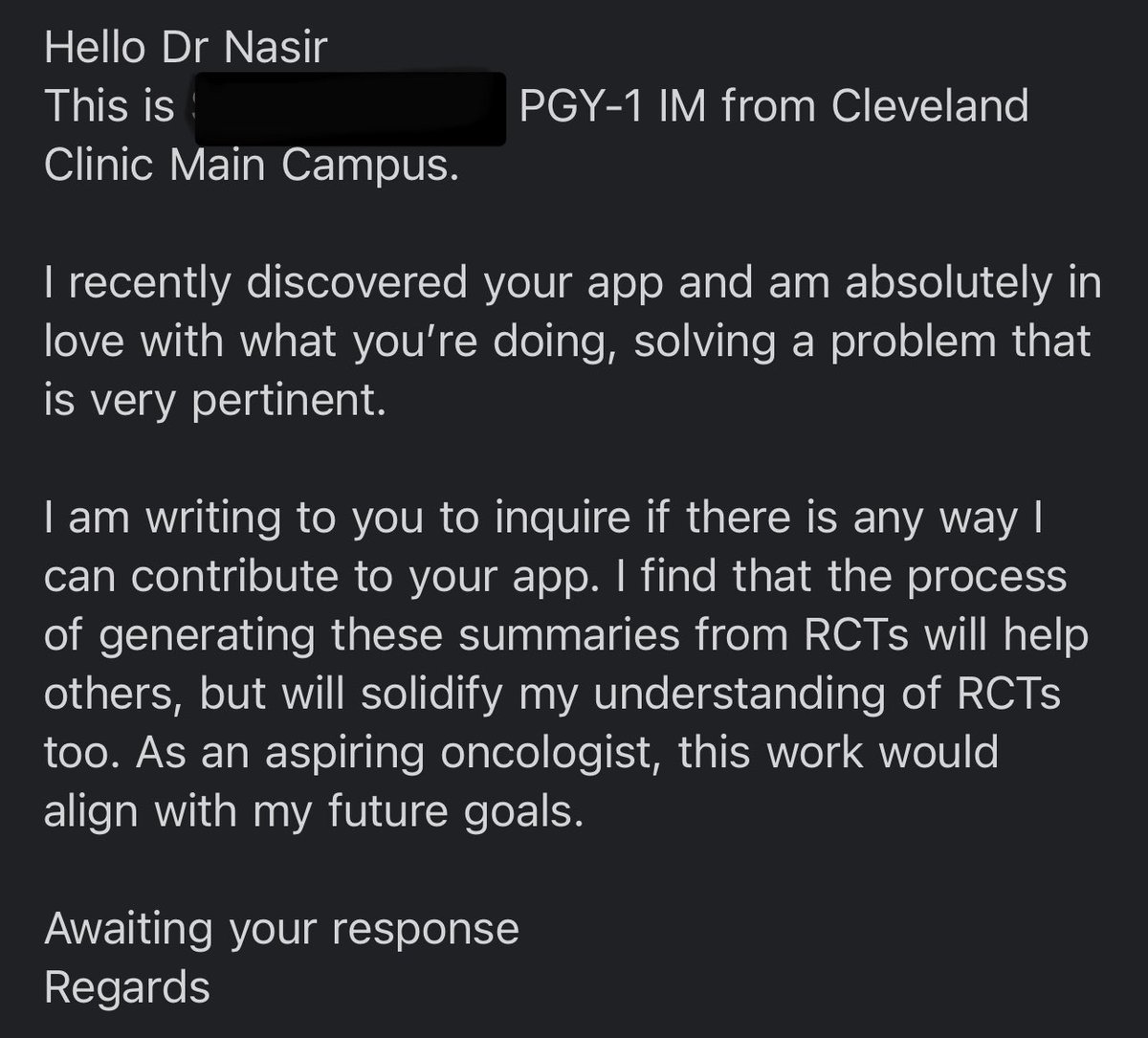 Usama Nasir MD (@usamanasirmd) on Twitter photo Emails like these have kept me going for the last 5 years building the biggest ever database of visual abstracts for landmark clinical trials. <a href="/Visualmedapp/">Visualmed: Clinical Trials</a>
#MedTwitter Emails like these have kept me going for the last 5 years building the biggest ever database of visual abstracts for landmark clinical trials. <a href="/Visualmedapp/">Visualmed: Clinical Trials</a>
#MedTwitter