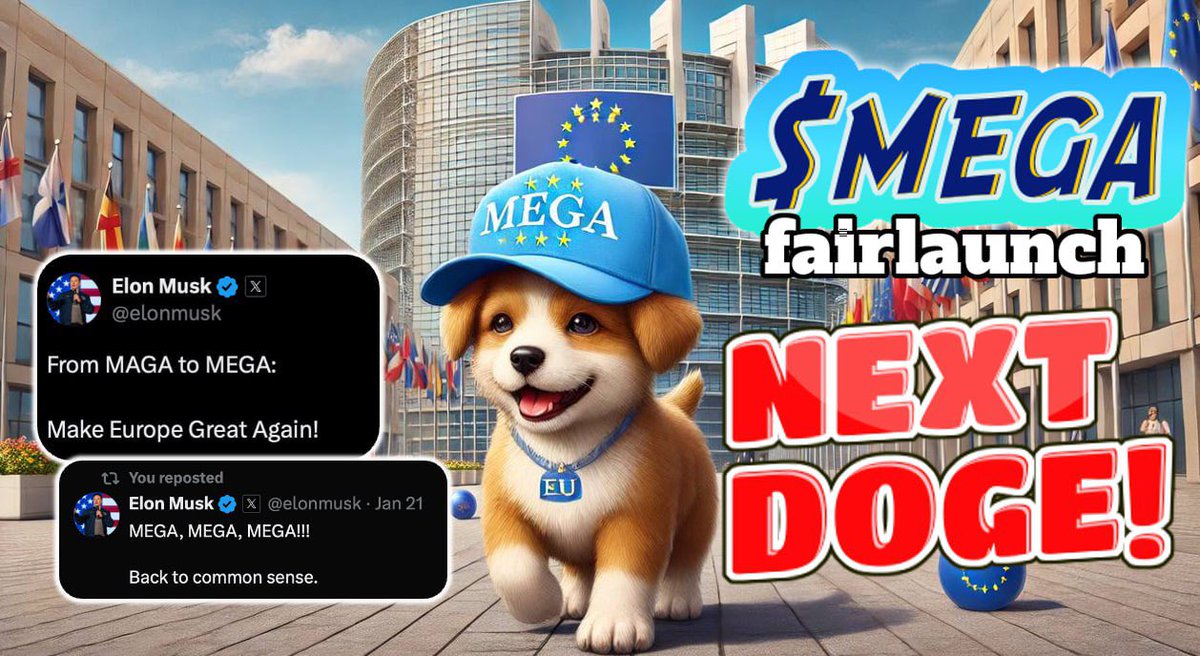 Megapolofc's tweet photo. ..TOGETHER WE ARE MAKING HISTORY TODAY! 👊
Spread the word and the $MEGA hype with family and friends!
Don't forget to share everywhere your referral link!
#MEGA #NEXTDOGE
👇🏻#Fairlaunch LIVE NOW!
https://t.co/c2xmkUV5Nf https://t.co/UmHrk1TIPb