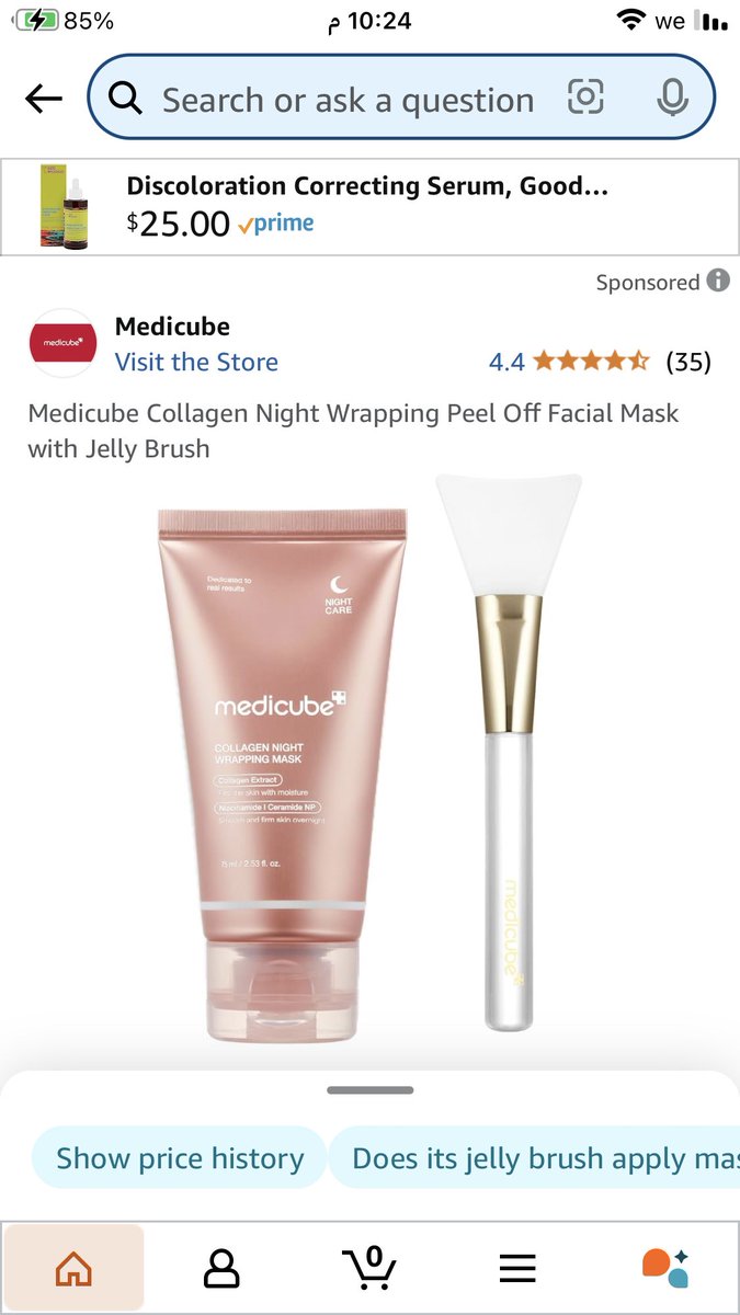 HAPPY VALENTINE'S💝 
Medicube Collagen Night
amzn.to/4ayRXDo
 Wrapping Peel Off Facial Mask with Jelly Brush