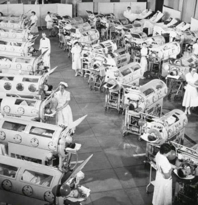 OpenSky_News's tweet photo. @amuse Iron Lungs in a Polio Ward, 1950.
Society has a short memory.
#vaccinate https://t.co/FnRCmWv3Vz