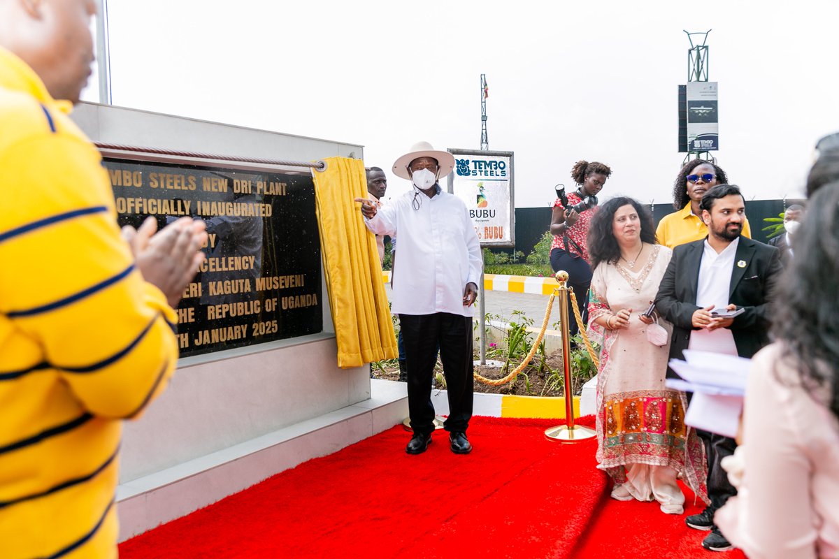 A monumental leap for Uganda’s steel industry! 🇺🇬

Tembo Steels’ new DRI Plant is officially launched, paving the way for stronger infrastructure, industrial growth, and self-reliance. The future of high-quality steel starts here! 💪🏽🔥

#TemboSteelsOfficialLaunch