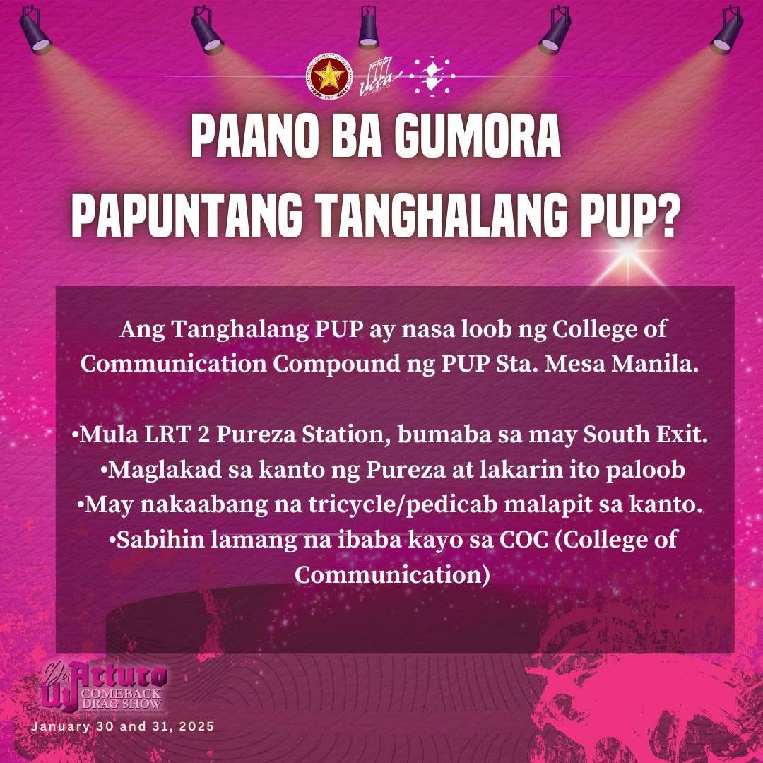 OfficialPolyrep's tweet photo. 𝐉𝐚𝐧𝐮𝐚𝐫𝐲 𝟑𝟎 𝐚𝐭 𝐉𝐚𝐧𝐮𝐚𝐫𝐲 𝟑𝟏 | 𝟏𝐏𝐌 𝐚𝐧𝐝 𝟒𝐏𝐌

𝐓𝐀𝐍𝐆𝐇𝐀𝐋𝐀𝐍𝐆 𝐏𝐔𝐏, 𝐂𝐎𝐋𝐋𝐄𝐆𝐄 𝐎𝐅 𝐂𝐎𝐌𝐌𝐔𝐍𝐈𝐂𝐀𝐓𝐈𝐎𝐍 𝐂𝐀𝐌𝐏𝐔𝐒

Para makanood, mag-register lang sa:
https://t.co/VG7mlyRwQS
https://t.co/VG7mlyRwQS
https://t.co/VG7mlyRwQS https://t.co/BSJRLUkPae