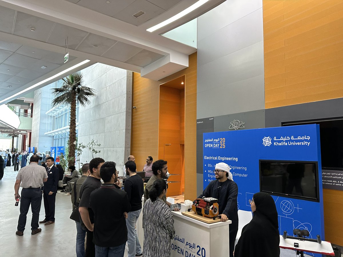 Ammar Nayfeh (@ammarnayfeh) on Twitter photo Great to see many students at the Electrical Engineering booth during the <a href="/KhalifaUni/">جامعة خليفة للعلوم والتكنولوجيا</a> open day Great to see many students at the Electrical Engineering booth during the <a href="/KhalifaUni/">جامعة خليفة للعلوم والتكنولوجيا</a> open day